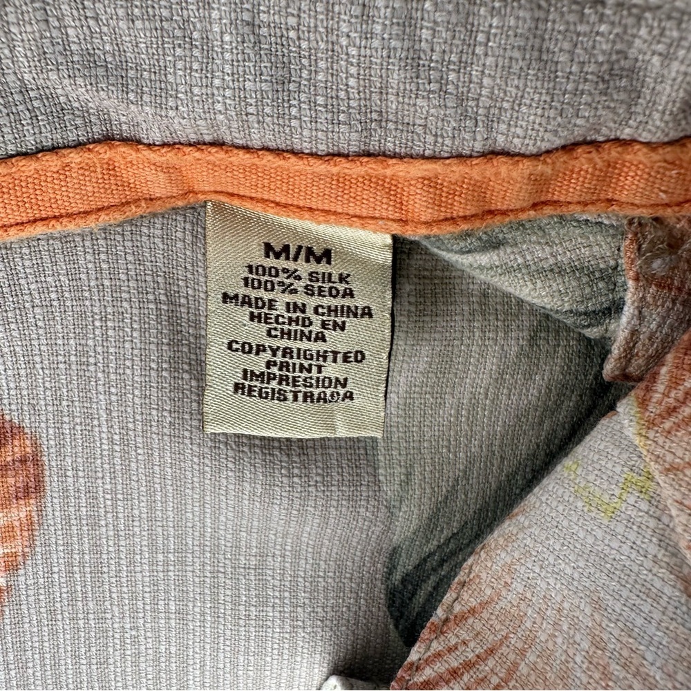 Jamaica Jaxx Men’s Short-Sleeve Silk Hawaiian Shirt – Size Medium - Picture 6 of 8